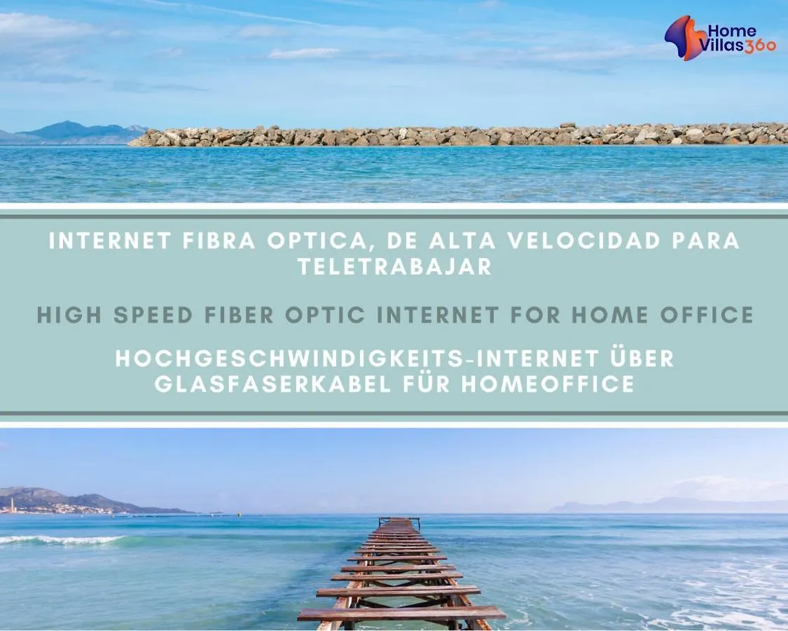 Hébergement de vacances Blue Fisherman House 3 By Homevillas360 Cala de Sant Vicenc Espagne